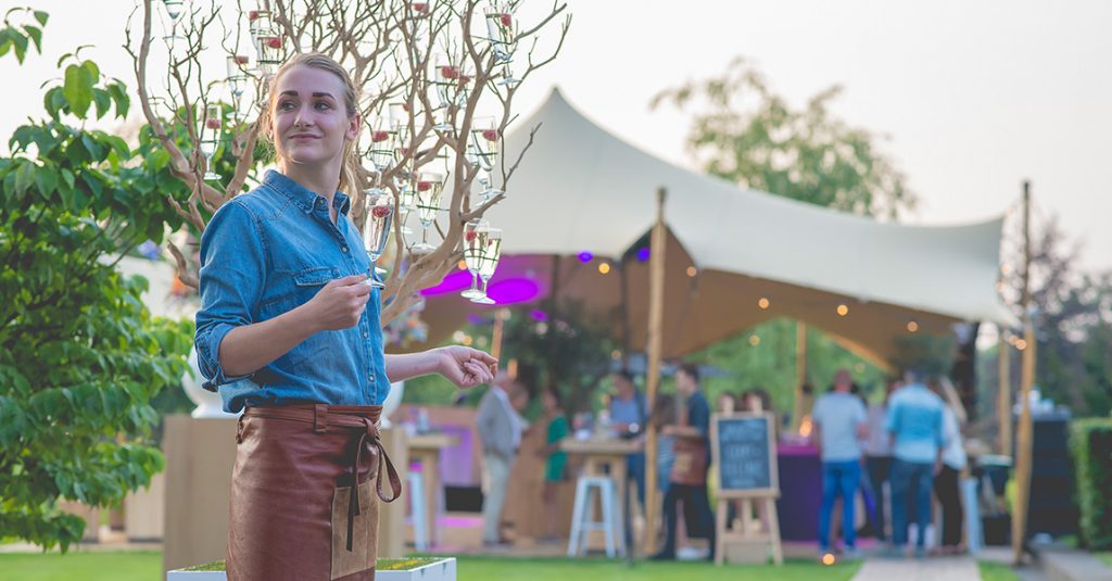 ober champagneboom stretchtent HabbEvents